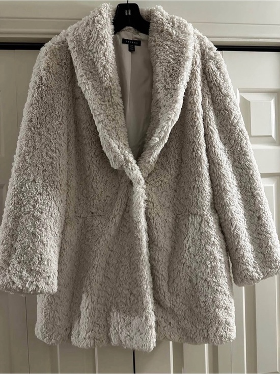 Tribal Jackets & Blazers - Tribal Sportswear brand  Plush Teddy Coat in beige